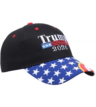 Baseball Caps Keep America Great Again Cap Donald Trump 2020 Campaign MAGA Hat Adjustable Baseball Hat with USA Flag - Black3...