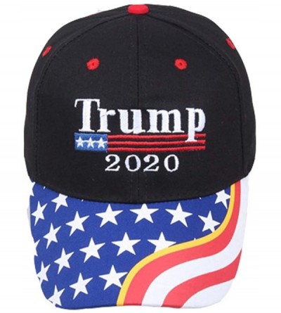 Baseball Caps Keep America Great Again Cap Donald Trump 2020 Campaign MAGA Hat Adjustable Baseball Hat with USA Flag - Black3...