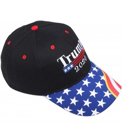 Baseball Caps Keep America Great Again Cap Donald Trump 2020 Campaign MAGA Hat Adjustable Baseball Hat with USA Flag - Black3...