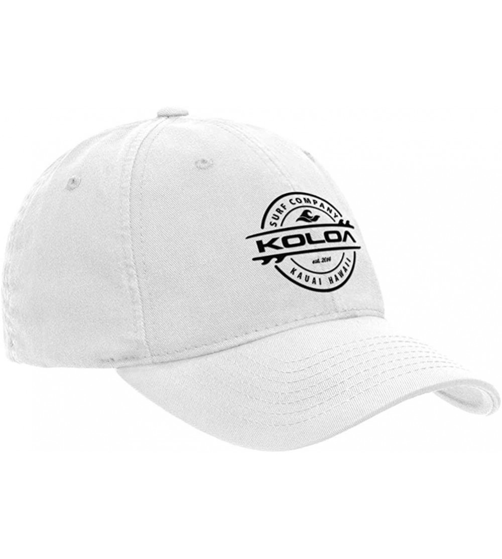 Baseball Caps Classic Cotton Dad Hats. Low Profile Adjustable Caps - White/Black - CH12MCQ0LO1 $15.08
