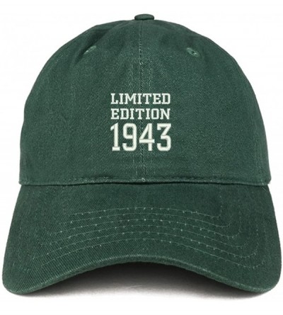 Baseball Caps Limited Edition 1943 Embroidered Birthday Gift Brushed Cotton Cap - Hunter - CY18D9S2KXO $22.16