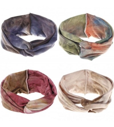 Cold Weather Headbands Headband Fashion Running Athletic Knotted - 4 Pcs Boho Women Headbands - CN18RLZDYID $18.81