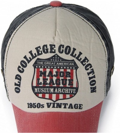 Baseball Caps Distressed Curved Brim Trucker Hat Structured Printed Baseball Cap - Color03 - CX18GOUR22G $14.30