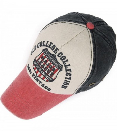 Baseball Caps Distressed Curved Brim Trucker Hat Structured Printed Baseball Cap - Color03 - CX18GOUR22G $14.30