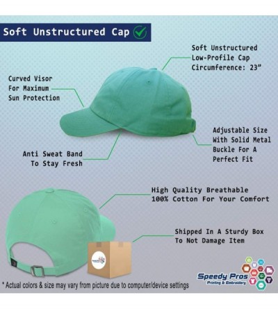 Baseball Caps Custom Soft Baseball Cap Best Captain Ever Embroidery Dad Hats for Men & Women - Mint - CP18AAXZCEE $15.78