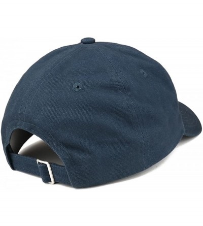 Baseball Caps Don't Embroidered Brushed Cotton Adjustable Cap Dad Hat - Navy - CD12MS0CGDZ $22.01