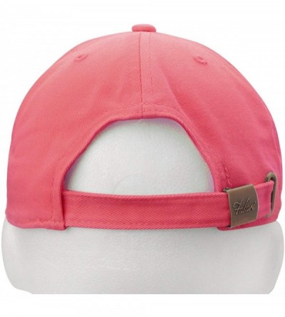 Baseball Caps Classic Baseball Cap Dad Hat 100% Cotton Soft Adjustable Size - Coral - C418XERW520 $17.49