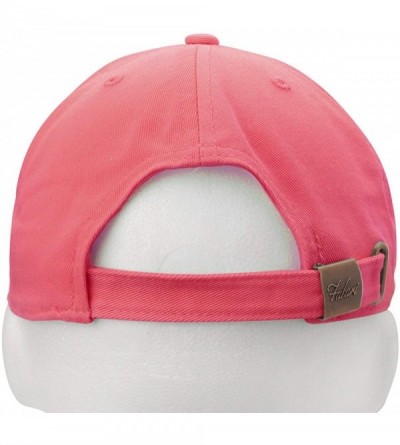 Baseball Caps Classic Baseball Cap Dad Hat 100% Cotton Soft Adjustable Size - Coral - C418XERW520 $10.87