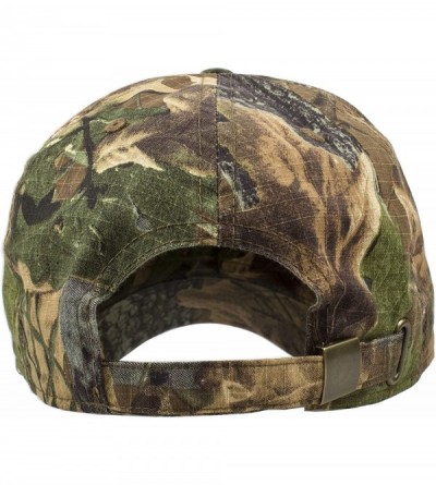 Baseball Caps Baseball Caps Dad Hats 100% Cotton Polo Style Plain Blank Adjustable Size - Hunter Camo - CA18IKI92S6 $9.15