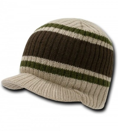 Skullies & Beanies Striped Campus Jeep Cap-Khaki - CW1123926SH $8.09