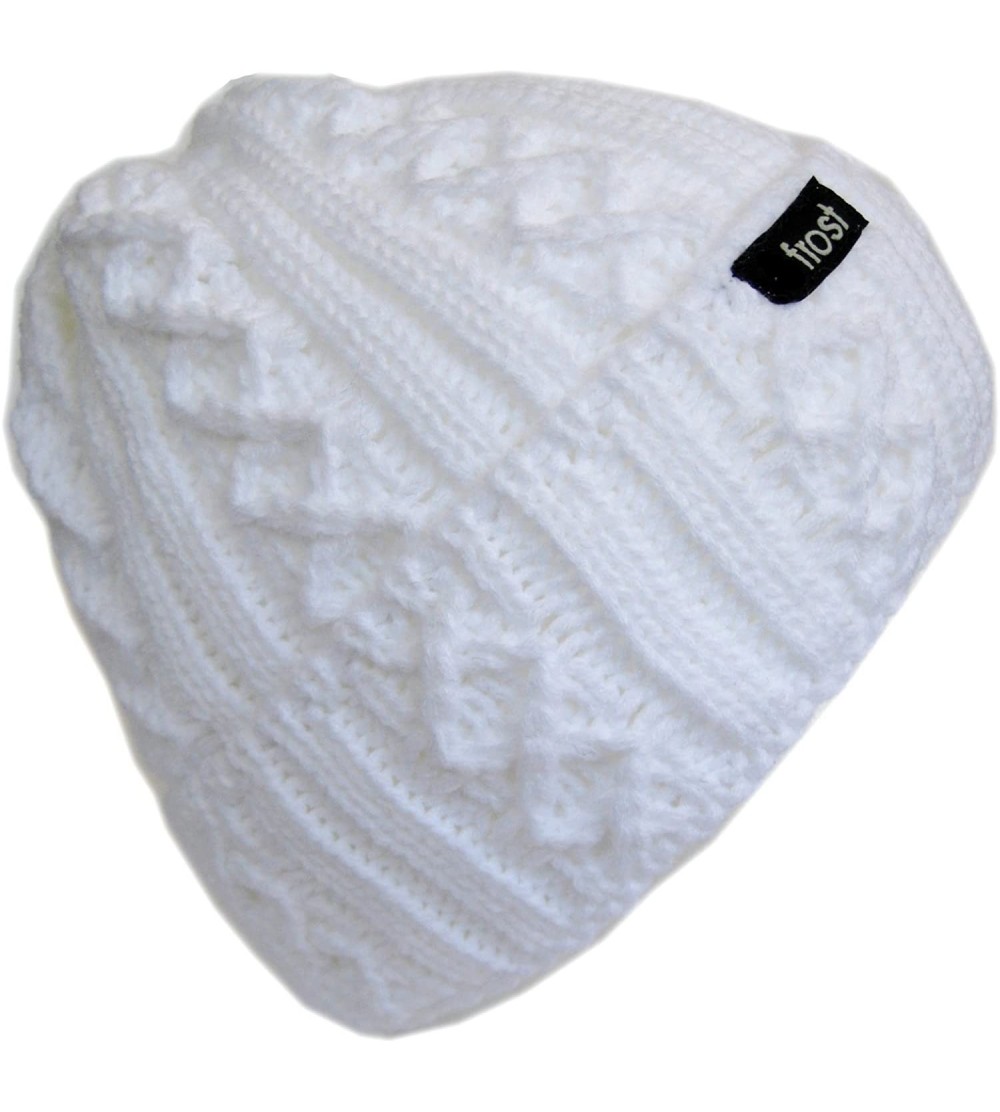 Skullies & Beanies Women Girls Winter Hat Warm Winter Beanie M2013-340 - White - CZ11E05W2P9 $13.06