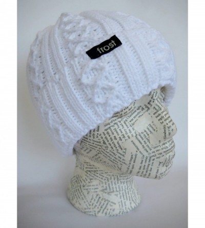 Skullies & Beanies Women Girls Winter Hat Warm Winter Beanie M2013-340 - White - CZ11E05W2P9 $13.06