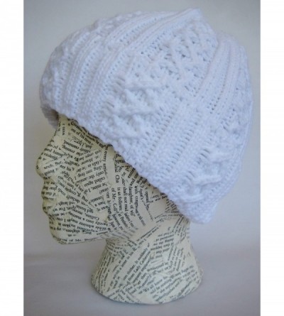 Skullies & Beanies Women Girls Winter Hat Warm Winter Beanie M2013-340 - White - CZ11E05W2P9 $13.06