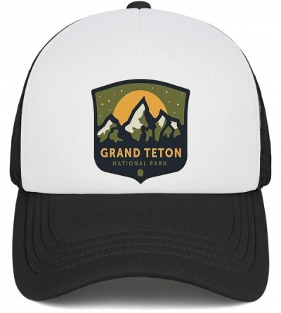 Baseball Caps Grand Teton National Park Mesh Baseball Snapback Cap Novelty Trucker Dad Hat - Grand Teton National-27 - CR18UT...