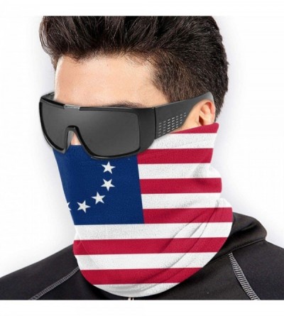 Balaclavas American Flag Face Mask Bandanas Neck Gaiter Warmer Windproof Mask Dust Protect Face Mask Bandana - Black-65 - CM1...