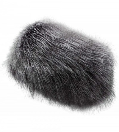 Cold Weather Headbands Womens Faux Fur Stretch Earwarmer Furry Headband Earmuff - Gray - CD188T460OC $15.54