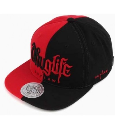 Baseball Caps Thuglife Embroidery Baseball Adjustable Snapback - Black&red/Original Logo - CZ195RL6QUH $38.36