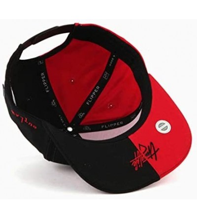 Baseball Caps Thuglife Embroidery Baseball Adjustable Snapback - Black&red/Original Logo - CZ195RL6QUH $38.36