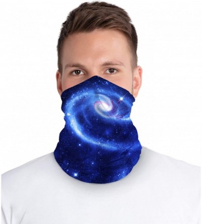 Balaclavas 12 in 1 Multifunctional Headwear Face Mask Headband Neck Gaiter - Blue Milky Way - C6197E800TS $17.37
