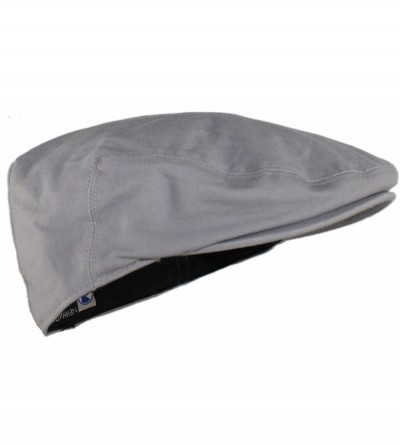 Newsboy Caps Street Easy Traditional Solid Cotton Newsboy Cap - Light Gray - CS121PWXFVT $16.22