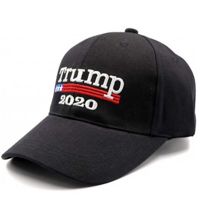 Baseball Caps Keep Make America Great Again Baseball Hat Donald Trump 2020 USA Cap Adjustable - Black 2 - CU18WK6N2Z8 $9.86