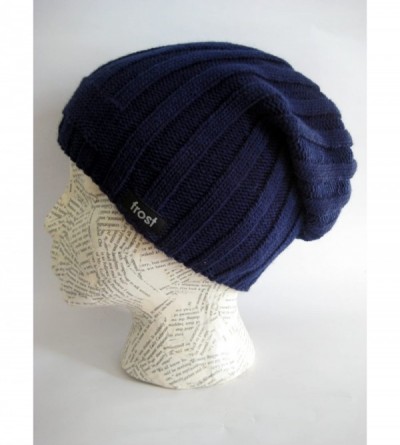 Skullies & Beanies Slouchy Winter Hat Warm Winter Beanie M2013-334 - Navy Blue - C611JCPS31J $15.76