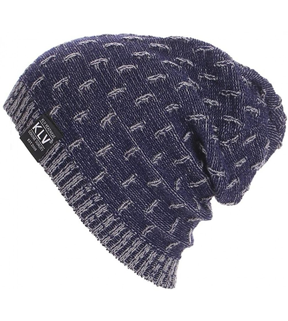 Skullies & Beanies Clearance!! Mens Winter Warm Knitting Hats Wool Baggy Slouchy Beanie Hat Skull Cap - C0188N9USN0 $6.80