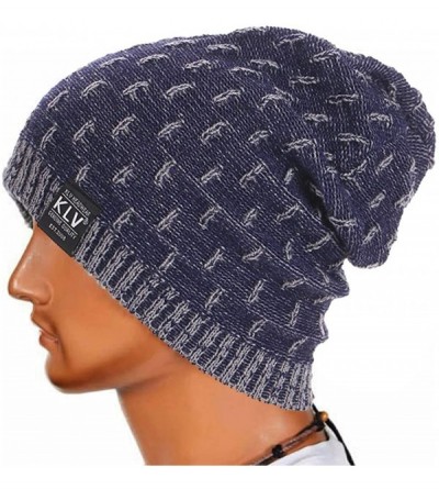 Skullies & Beanies Clearance!! Mens Winter Warm Knitting Hats Wool Baggy Slouchy Beanie Hat Skull Cap - C0188N9USN0 $6.80