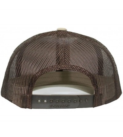 Baseball Caps Wildlife Buffalo Embroidery Design Richardson Structured Front Mesh Back Cap Khaki/Coffee - CX1879DI036 $21.45