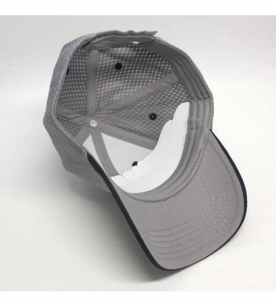 Baseball Caps Plain Pro Cool Mesh Low Profile Adjustable Baseball Cap - Navy/Gray - CH1802DDORK $10.06