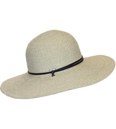 Sun Hats Packable Cotton Fabric Summer Sun Hat- Wide Circle Brim w/Chin Strap- UPF50+ - Beige - C312HHG924L $22.96