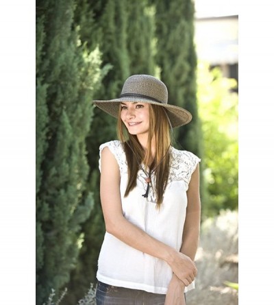Sun Hats Packable Cotton Fabric Summer Sun Hat- Wide Circle Brim w/Chin Strap- UPF50+ - Beige - C312HHG924L $22.96