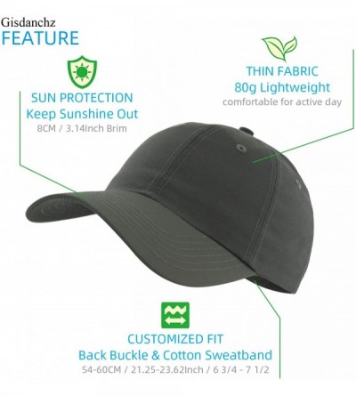Baseball Caps 7-7 1/2 Quick Dry Breathable Ultralight Running Hat for Sport - Pure - Army - CD18UZICIDR $12.71
