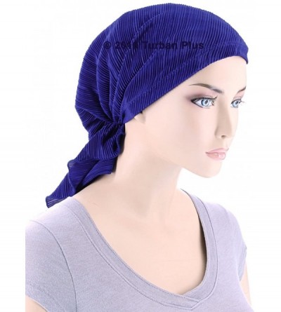 Headbands Bella Scarf Plisse Chemo Hat Turban Head Scarves Pre-Tied Headwear Bandana Tichel for Cancer - CX1822DDK27 $18.68