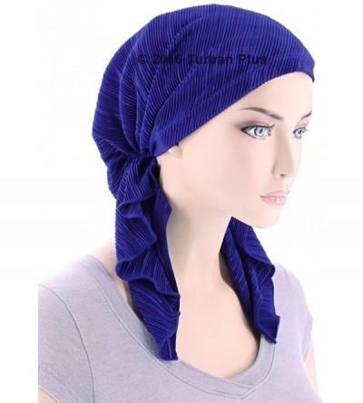 Headbands Bella Scarf Plisse Chemo Hat Turban Head Scarves Pre-Tied Headwear Bandana Tichel for Cancer - CX1822DDK27 $18.68