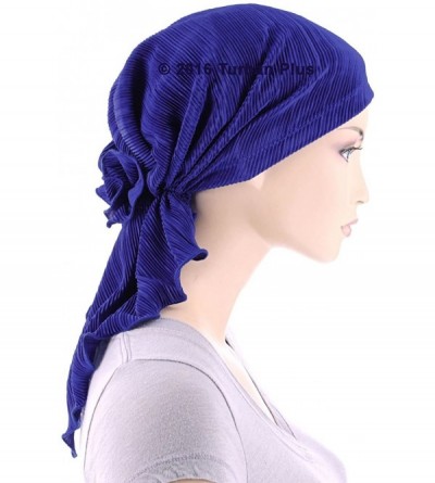 Headbands Bella Scarf Plisse Chemo Hat Turban Head Scarves Pre-Tied Headwear Bandana Tichel for Cancer - CX1822DDK27 $18.68