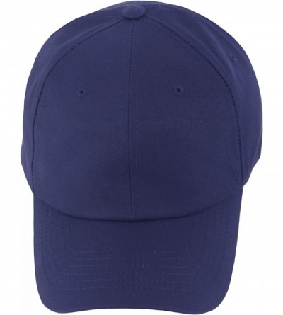 Baseball Caps Men Plain Cotton Basic Baseball Cap Plus Big Size 2XL 3XL 4XL Hat Truckers - Navy - CN18G3E9E2H $19.72