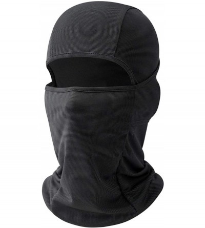 Balaclavas Balaclava Full Face Ski Mask Tactical Balaclava Hood Winter Hats Gear - Sun Protection-deep Grey - CQ18L84HIHR $11.04