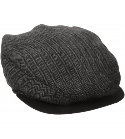 Newsboy Caps Men's The Warren - Black Herringbone - CU120QRA6W9 $29.53