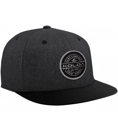 Baseball Caps Solid Snapback Hats - Denim-heather Black - CT17YSMD2KE $35.56