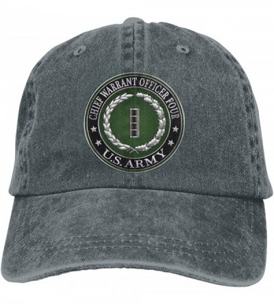 Baseball Caps Chief Warrant Officer Four (CW4) Rank Insignia Adjustable Baseball Caps Denim Hats Cowboy Sport Outdoor - CO18S...