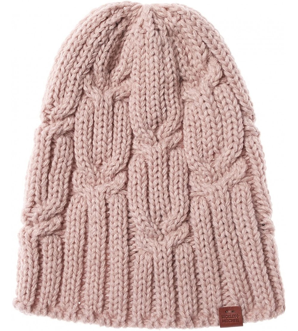 Skullies & Beanies Women's Sloughy Beanie - Light Pink - CW18EWTGNZG $7.51