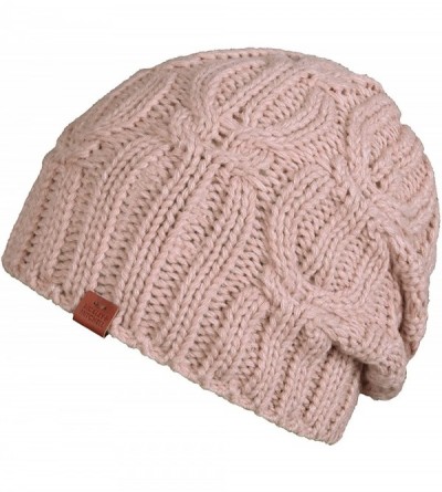 Skullies & Beanies Women's Sloughy Beanie - Light Pink - CW18EWTGNZG $7.51