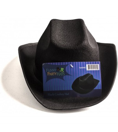 Cowboy Hats Black Cowboy Hat - Cowboy Hats - Western Hat - Unisex Adult Cowboy Hat - Cowboy Costume Accessories - C411J970YY9...