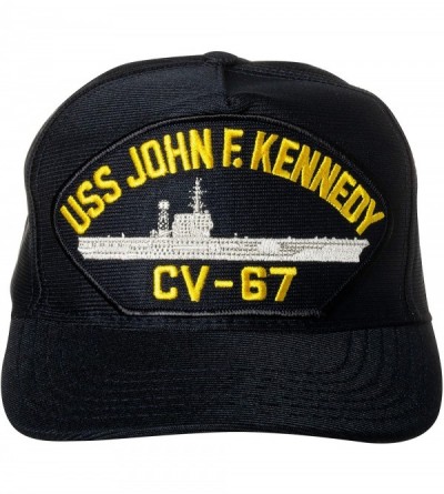 Baseball Caps United States Navy USS John F. Kennedy CV-67 Aircraft Carrier Ship Emblem Patch Hat Navy Blue Baseball Cap - CD...
