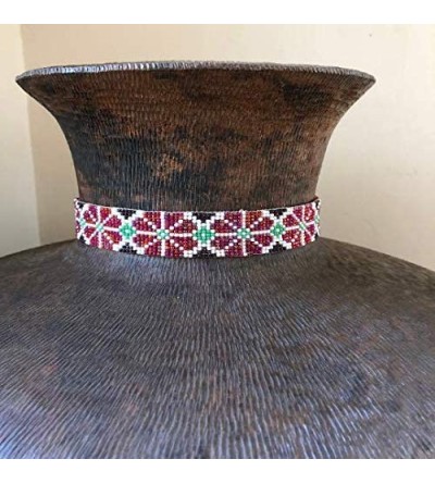 Cowboy Hats Hat Band- Hatband- Western Cowboy- Cowgirl Beaded Hat Bands- Blue- Leather 7/8 Inches x 21 Inches - C318ULGKY08 $...