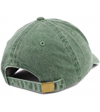 Baseball Caps Blondie Embroidered Washed Cotton Adjustable Cap - Dark Green - C8185LUCH9D $33.51