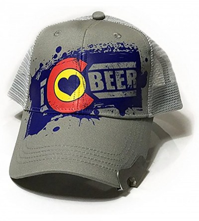 Baseball Caps Trucker Hat with Bottle Opener - Grey - CY12O8IWH33 $25.92