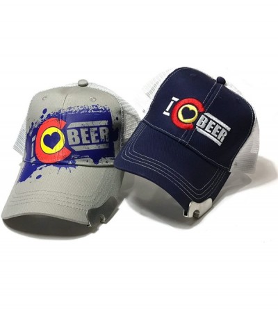 Baseball Caps Trucker Hat with Bottle Opener - Grey - CY12O8IWH33 $25.92