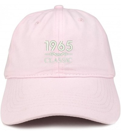 Baseball Caps Classic 1965 Embroidered Retro Soft Cotton Baseball Cap - Light Pink - CB18COC8I2U $13.70